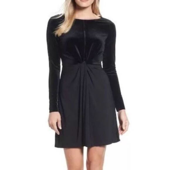 MICHAEL Michael Kors Black Matte/Velvet Dress NWT - Picture 6 of 8